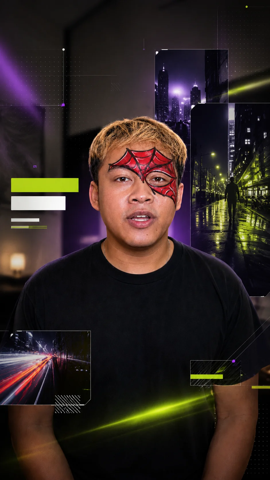 Setelah 1x klik: footage yang sama dengan motion dan elemen visual